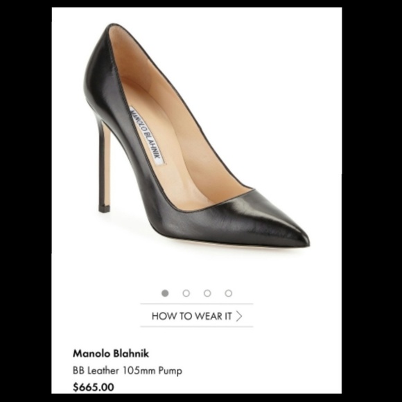 Manolo Blahnik Shoes - Manolo Blahnik Black BB heels Kid Leather